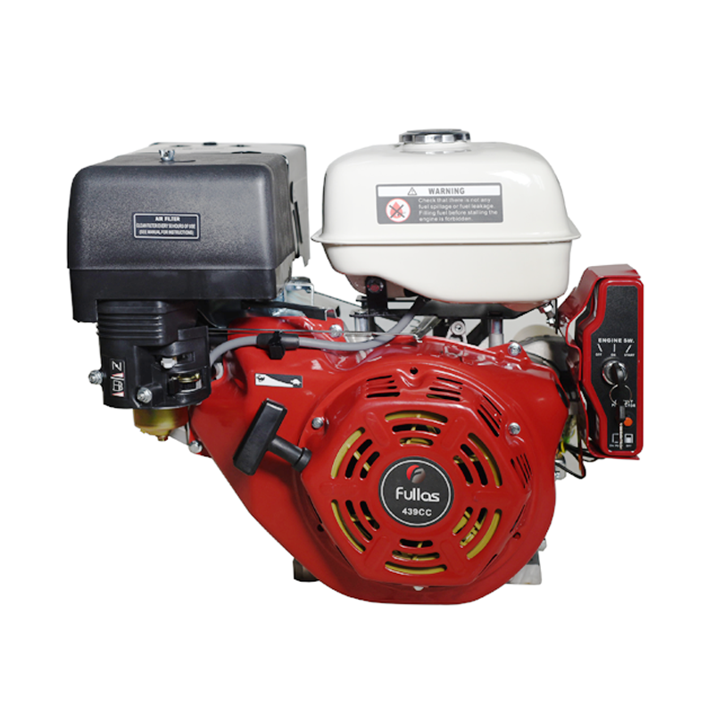 Horizontaler Einzylinder-Benzinmotor mit 16,5 PS und 445 cc